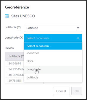 select-coordinates-columns