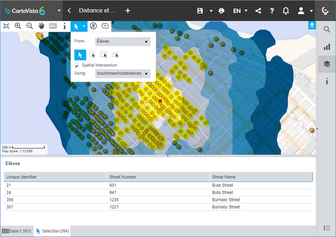 isochrone-selection-tool