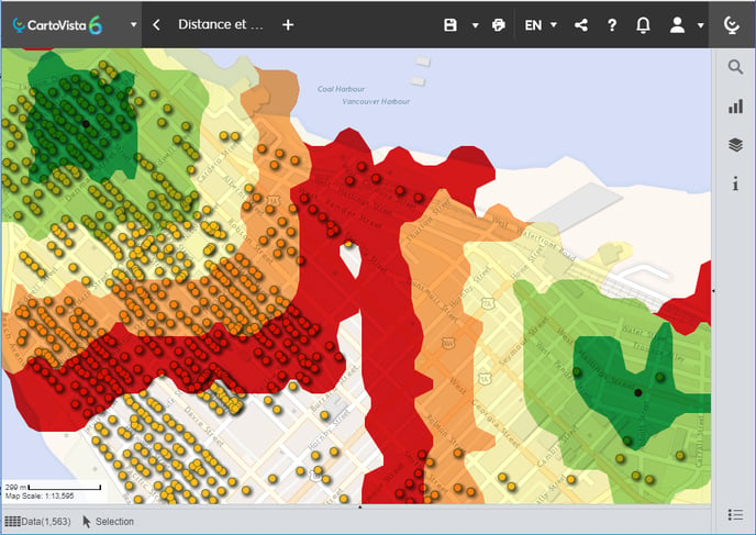 isochrone-multiple-scenarios