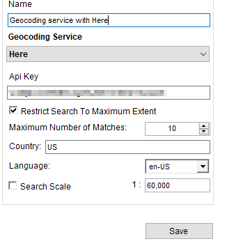 Here-geocoding-service