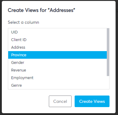 choose-column-to-create-views